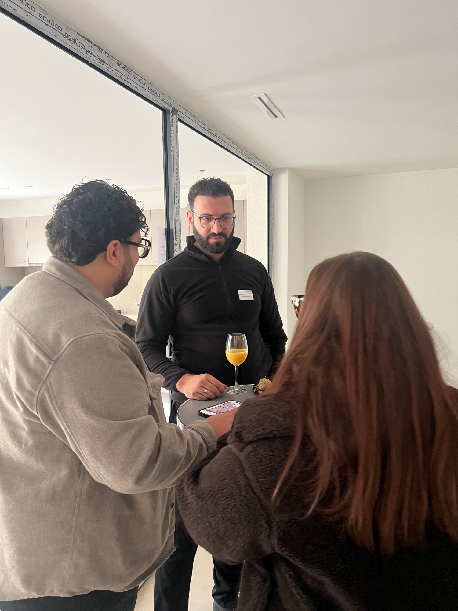 Rohbaubesichtigung der Siedlung DOMUM Tagelswangen