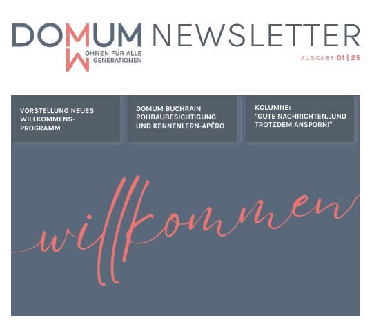 DOMUM NEWSLETTER 01 | 2025